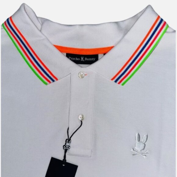 Psycho Bunny Other - Psycho Bunny Big & Tall Athens Pique White Short Sleeve Polo Men's 4XL NWT